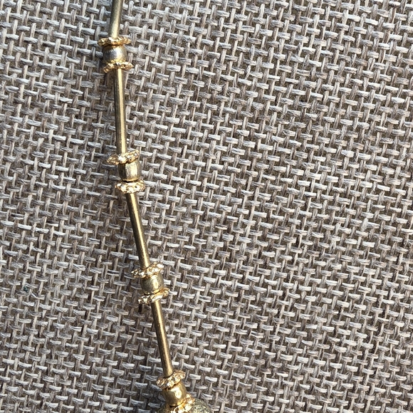 Boho Tribal Gold Bead Statement Necklace - Picture 5 of 6